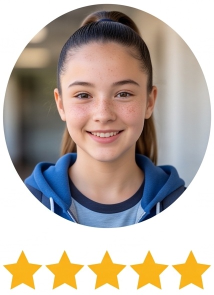 Alumna de 8° Básico que subió sus notas con nuestro apoyo escolar matemáticas